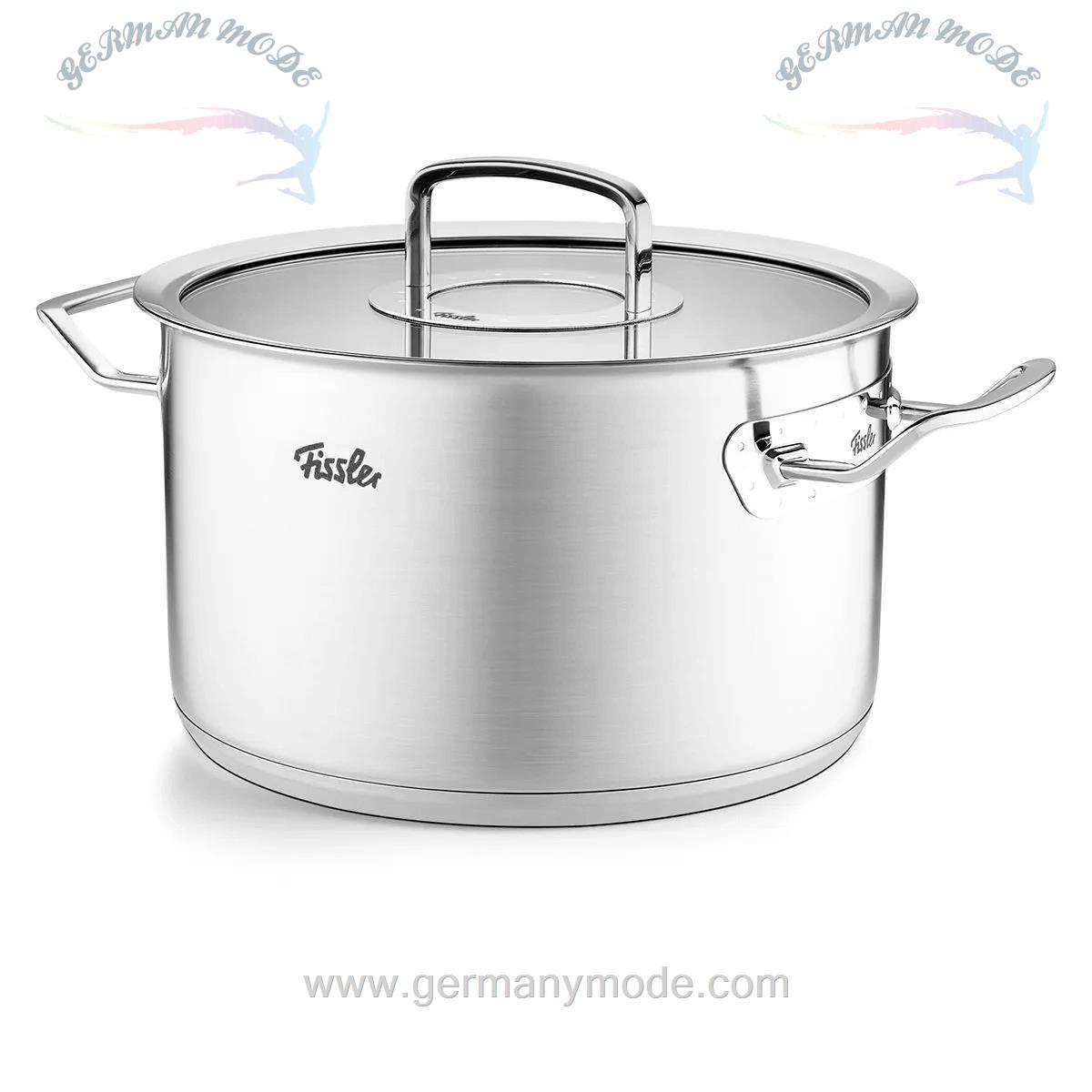 قابلمه 24 سانتی فیسلر آلمان Fissler Original-Profi Collection Kochtopf mit Glasdeckel 24cm