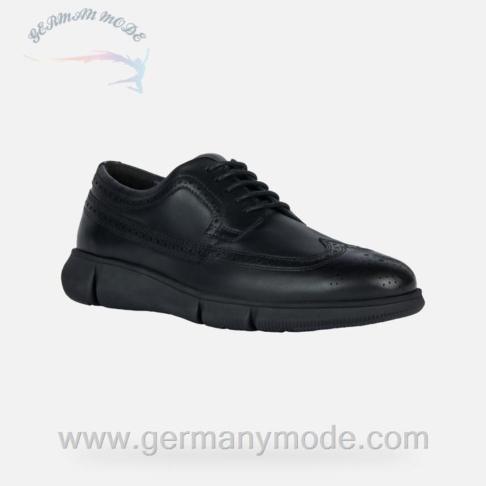 کفش مردانه جی اوکس ایتالیا GEOX LEDERSCHUHE Adacter F Herr Schwarz