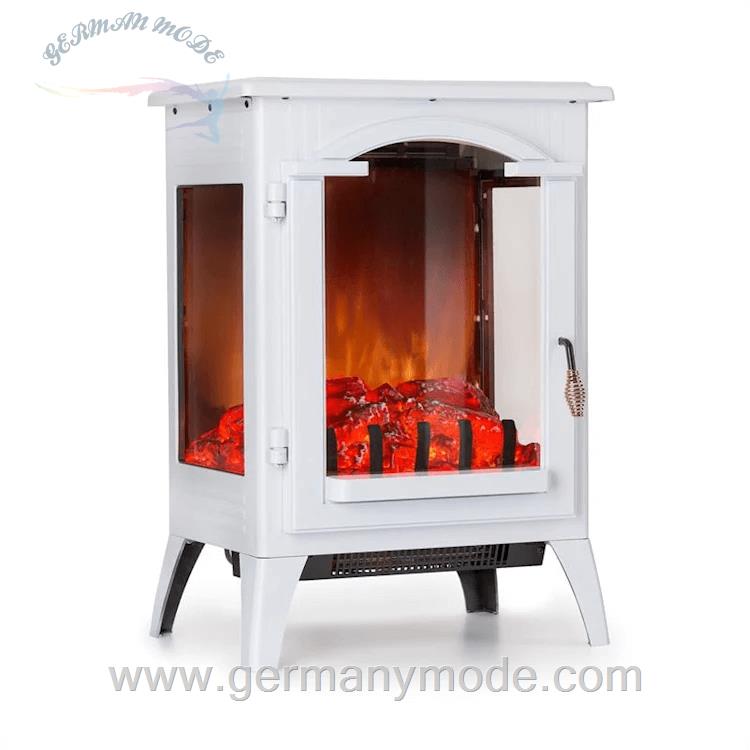 شومینه برقی پایه دار کلارشتاین آلمان Klarstein Graz Elektrischer Kamin Weiß 2000 watt