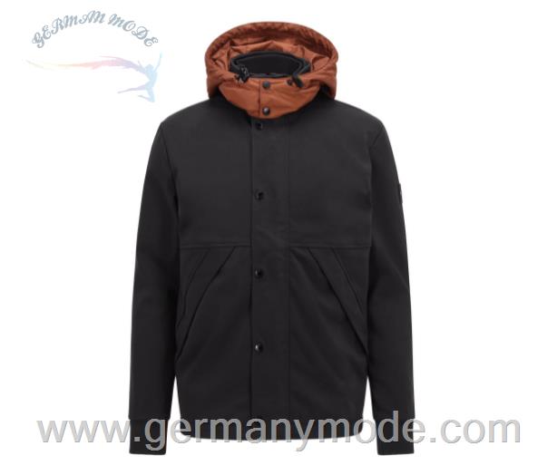 کاپشن مردانه هوگو باس آلمان BOSS SWEATSHIRT IM OUTERWEAR-LOOK AUS STRETCH-BAUMWOLLE