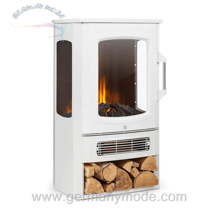 شومینه برقی کلارشتاین آلمان Klarstein Bormio Panorama Elektrischer Kamin Weiß