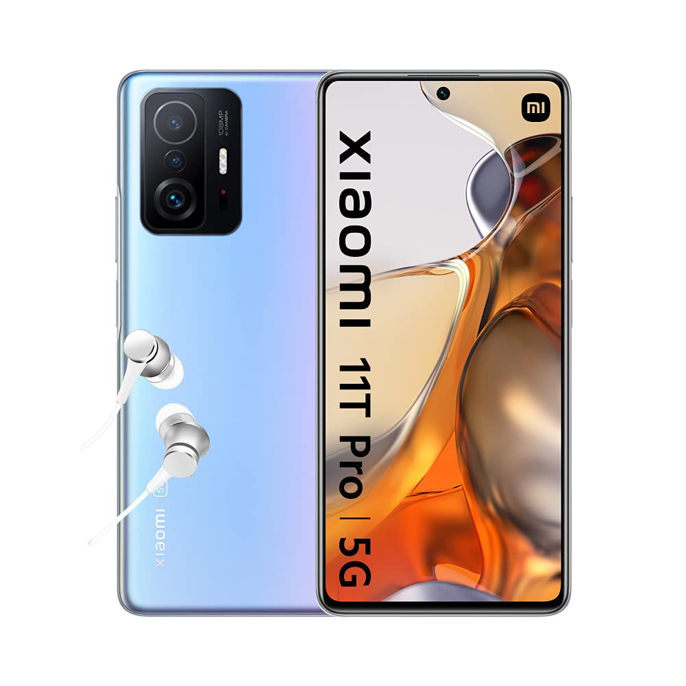خرید از آمازون - Xiaomi 11T Pro 5G - گوشی هوشمند 256 گیگابایتی، رم 8 گیگابایتی، دو سیم کارته، آبی آسمانی