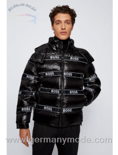 کاپشن مردانه هوگو باس آلمان BOSS JACKE MIT DAUNENFÜLLUNG, LOGO-DETAILS UND ABNEHMBARER KAPUZE
