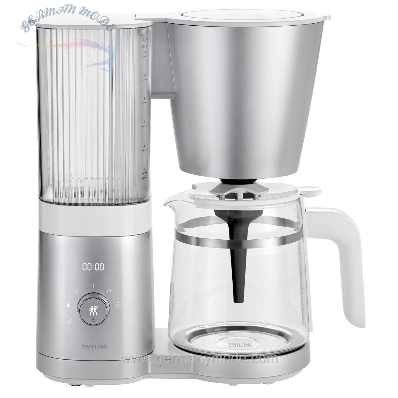 قهوه ساز زولینگ آلمان ZWILLING ENFINIGY-FILTERKAFFEEMASCHINE-1-5 L- SILBER-WEIS