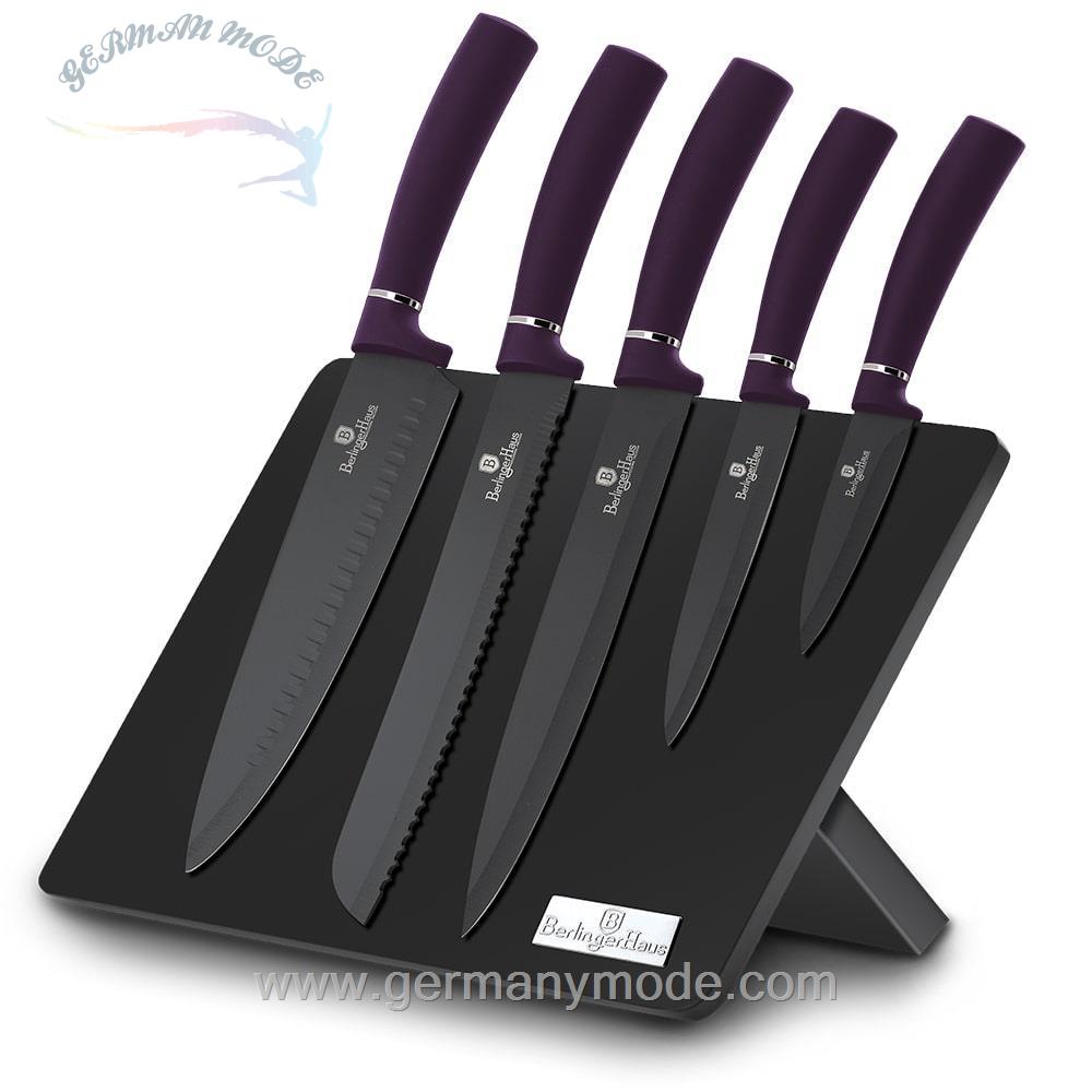 ست چاقو آشپزخانه 6 پارچه برلینگر هاوس مجارستان BERLINGER HAUS 6-PIECE KNIFE SET BH/2577 PURPLE ECLIPSE COLLECTION