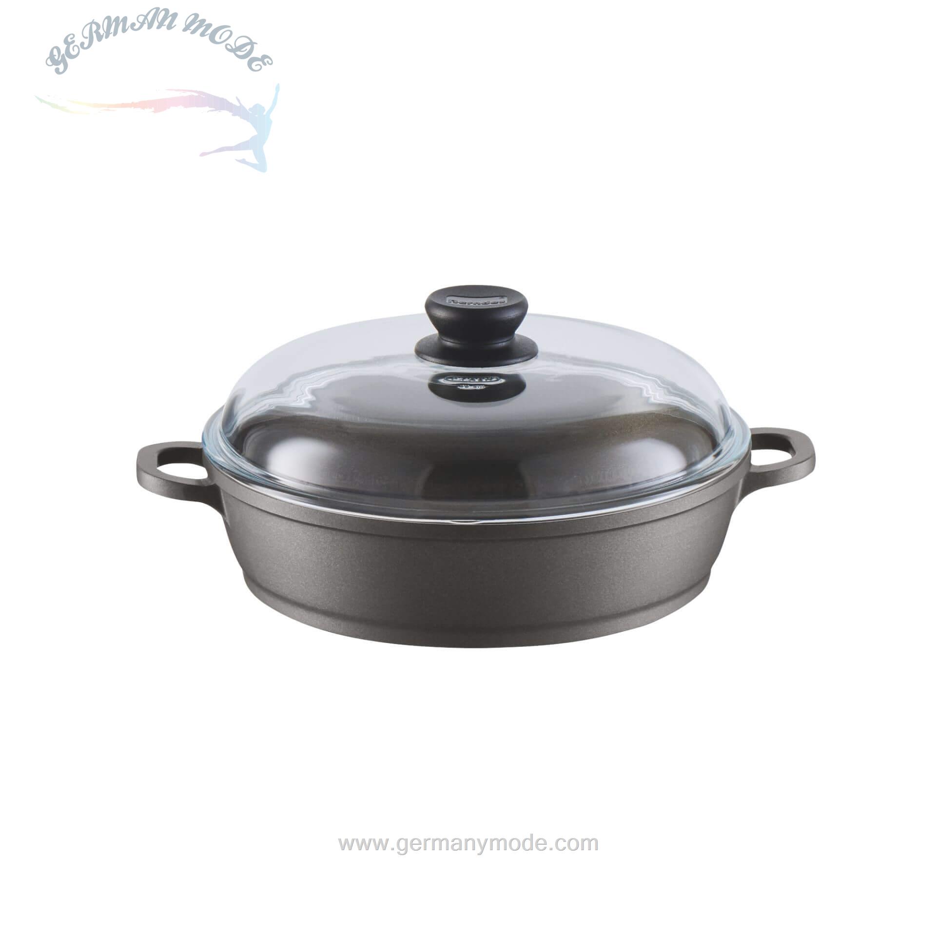 ماهیتابه 1 پارچه برندس آلمان berndes Servierpfanne mit Glasdeckel 28 cm
