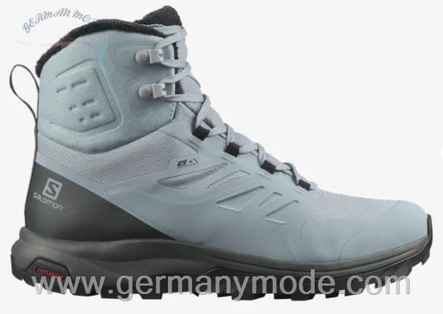 کتانی پوتین ضد آب زنانه سالامون فرانسه SALOMON OUTBLAST THINSULATE CLIMASALOMON WATERPROOF Winterschuhe Damen Slate Urban Chic Black