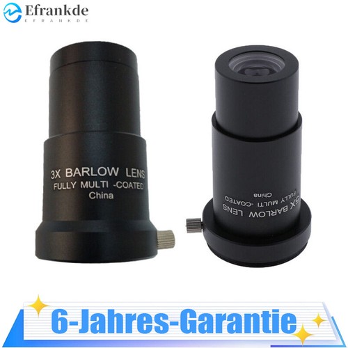 خرید از ایبی - لوازم جانبی تلسکوپ چشمی تلسکوپ چشمی 5X 3X Barlow Lens Metal Astronomy Telescope M42x0.75mm