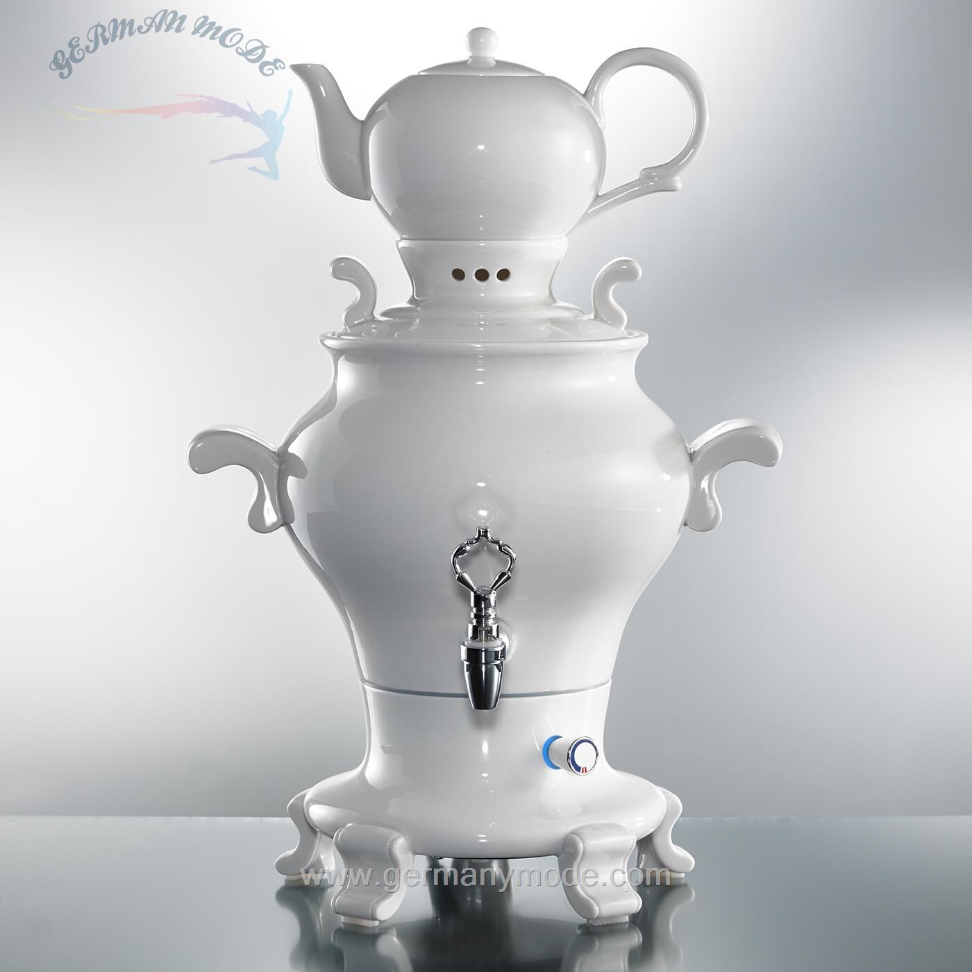 سماور 5 لیتری چینی بیم آلمان Beem Samowar Teekocher Odette Blanc