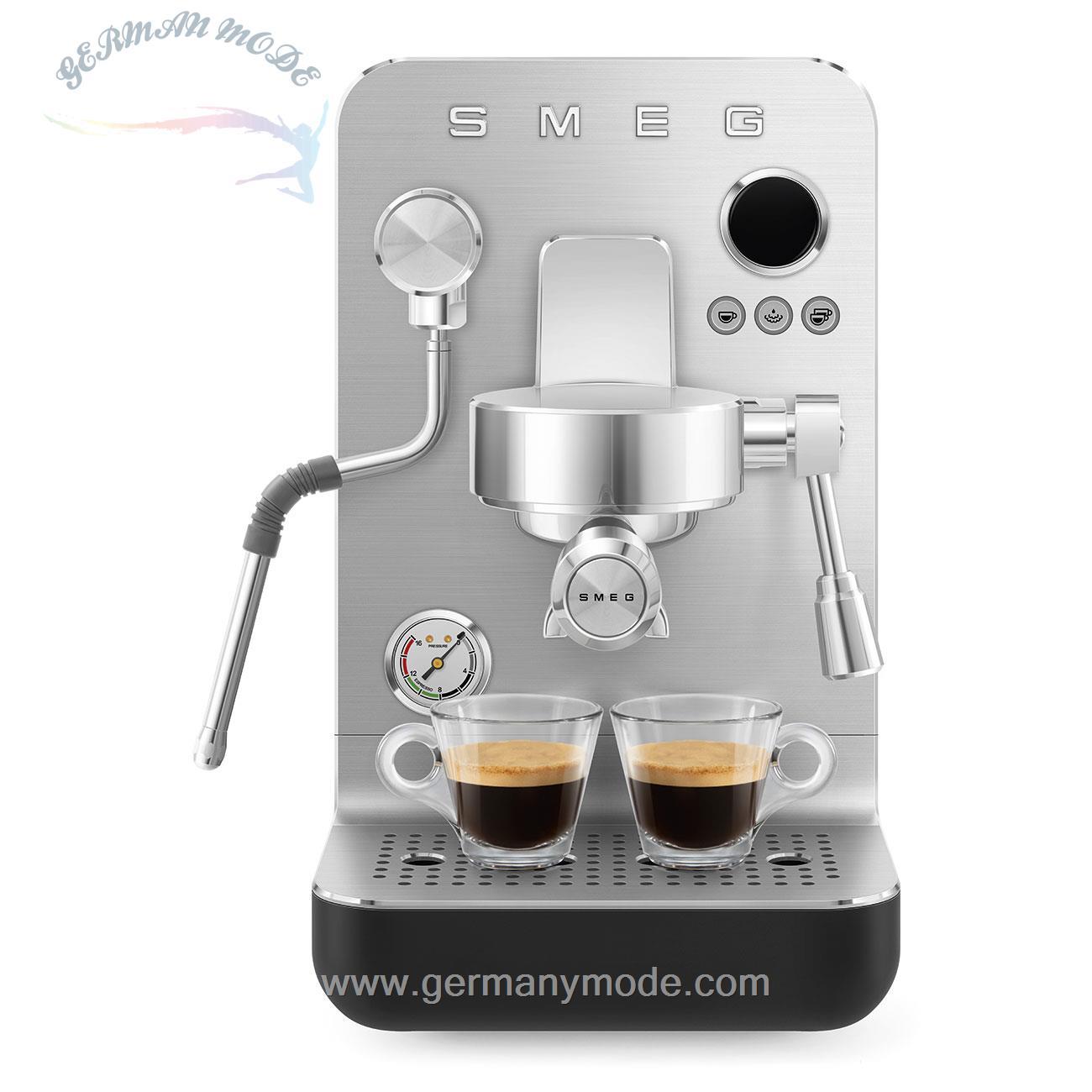 اسپرسو ساز پرتافیلتر اتوماتیک اسمگ ایتالیا Smeg Macchina da Caffè Espresso Manuale EMC02BLMEU