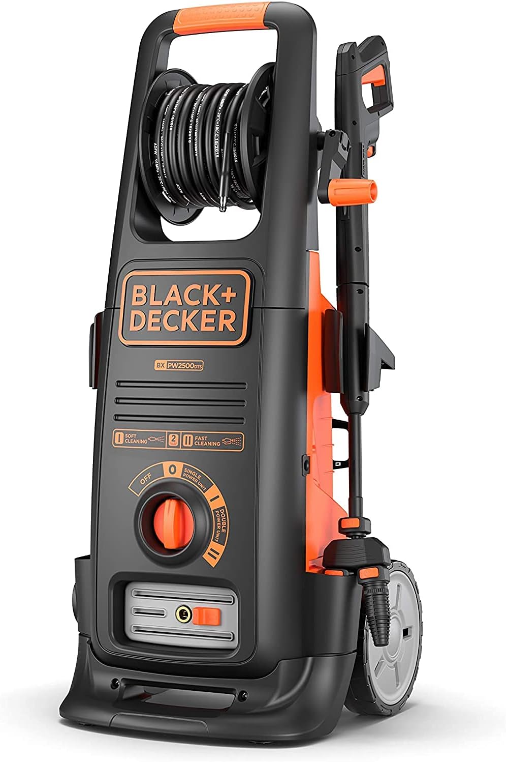 کارواش بلک اند دکر پاک کننده فشار قوی BLACK+DECKER BXPW2500DTS با سیستم Dualtech (2500 وات، 150 بار، 810 لیتر در ساعت)