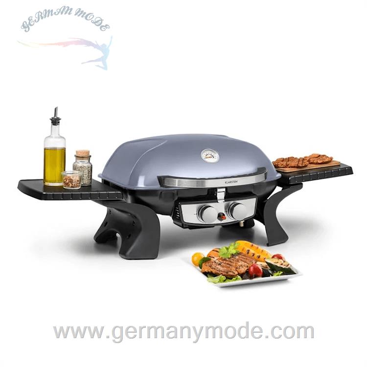 گریل باربیکیو گازسوز کلارشتاین آلمان Klarstein Parforce Duo Gasgrill Grau 5 kW