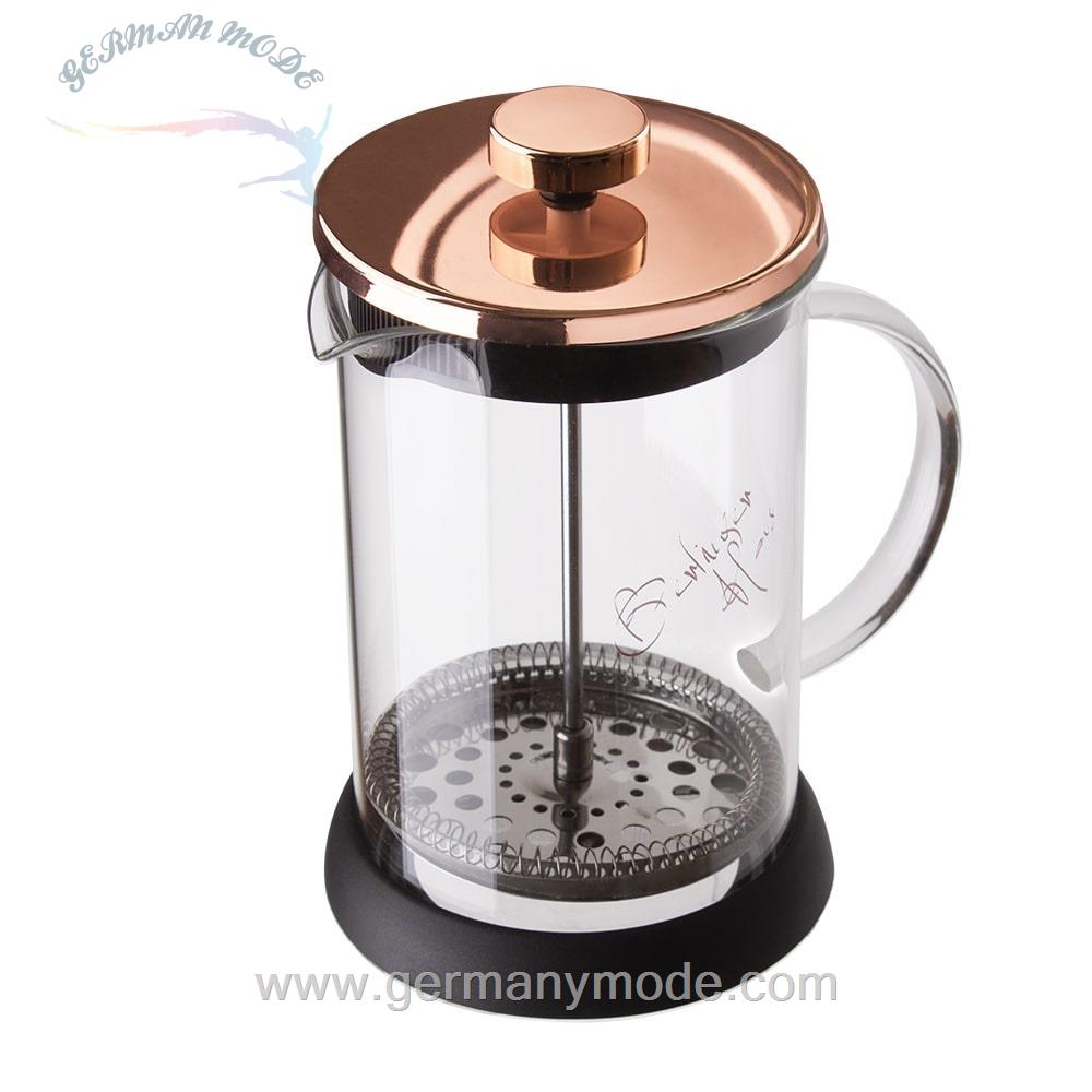 دمنوش ساز دستی 350 میلی لیتر برلینگر هاوس مجارستان Berlinger Haus Coffee / Tea Plunger 350ml BH/1493 Rose Gold Edition