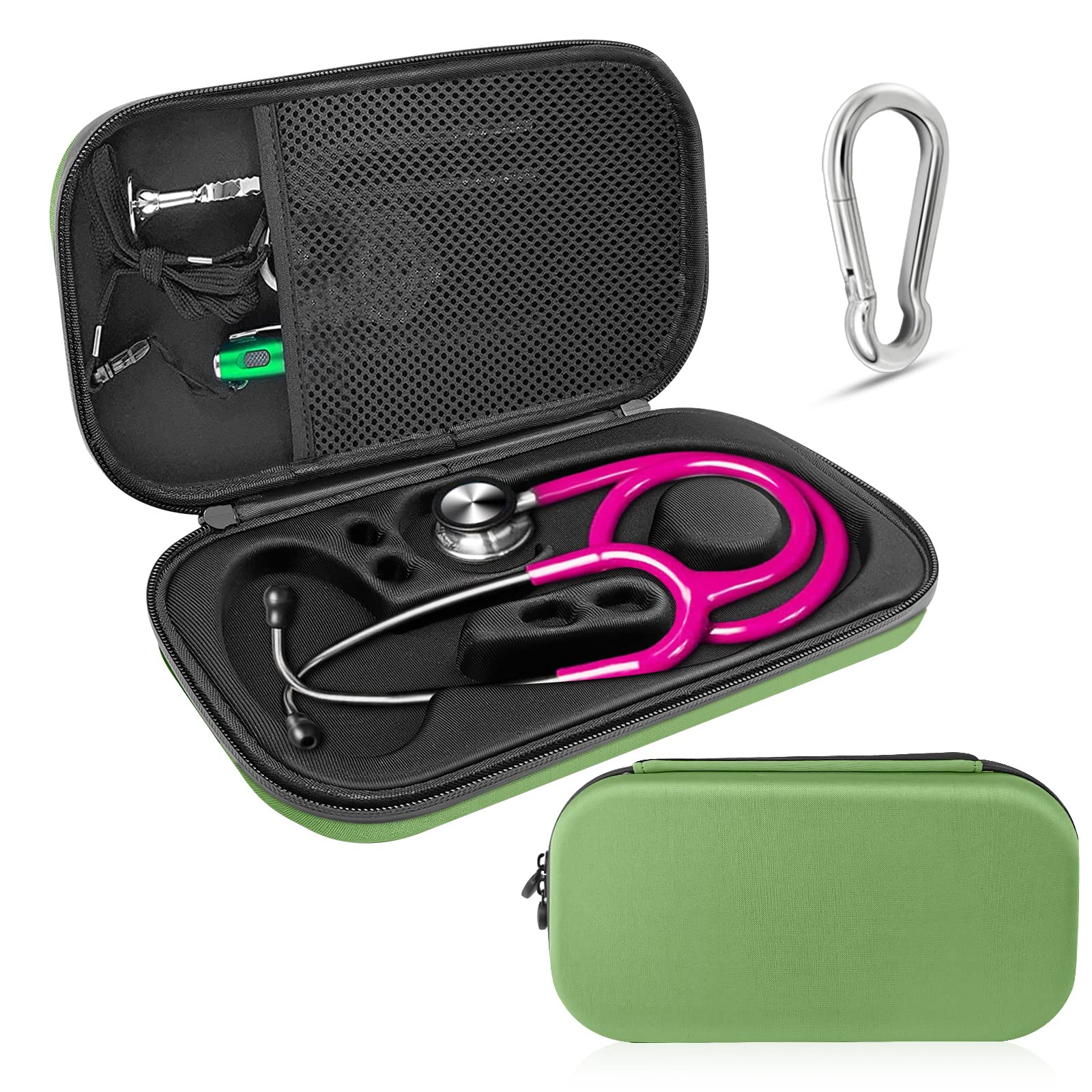 خرید از آمازون - کیف حمل استتوسکوپ ZLiT سازگار با گوشی پزشکی 3M Littmann مناسب پرستاران پزشک دانشجویان پزشکی کیف گوشی پزشکی (سبز)