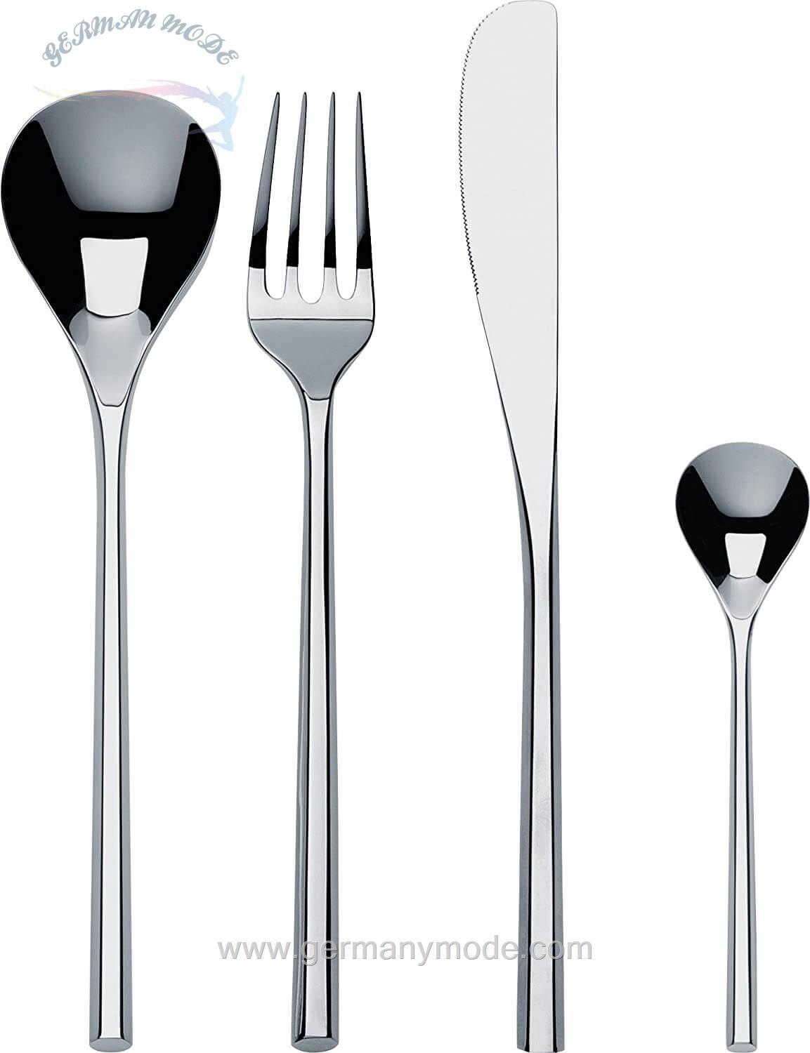 سرویس قاشق چنگال 24 پارچه السی ایتالیا Alessi MU 24-teilig 18/10