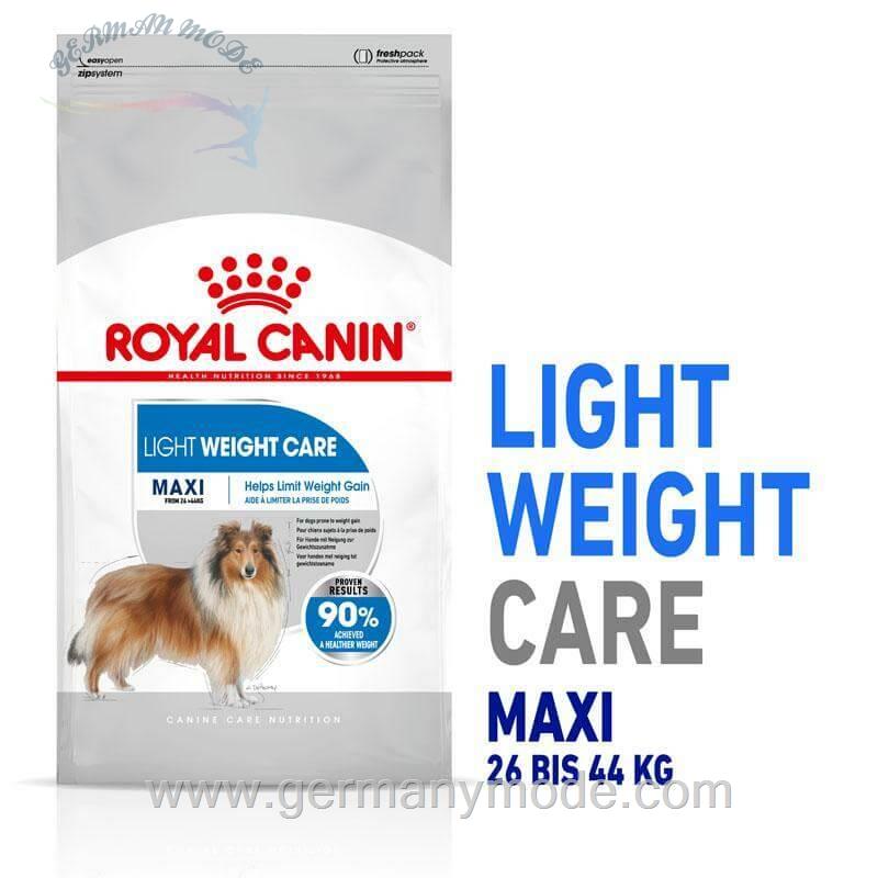 غذا خشک سگ دارای اضافه وزن رویال کنین آلمان Royal Canin Light Weight Care Maxi 3kg