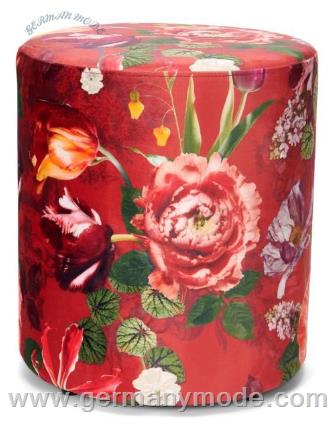 پاف گرد اسنزا هلند ESSENZA Scarlett Roseval Pouf