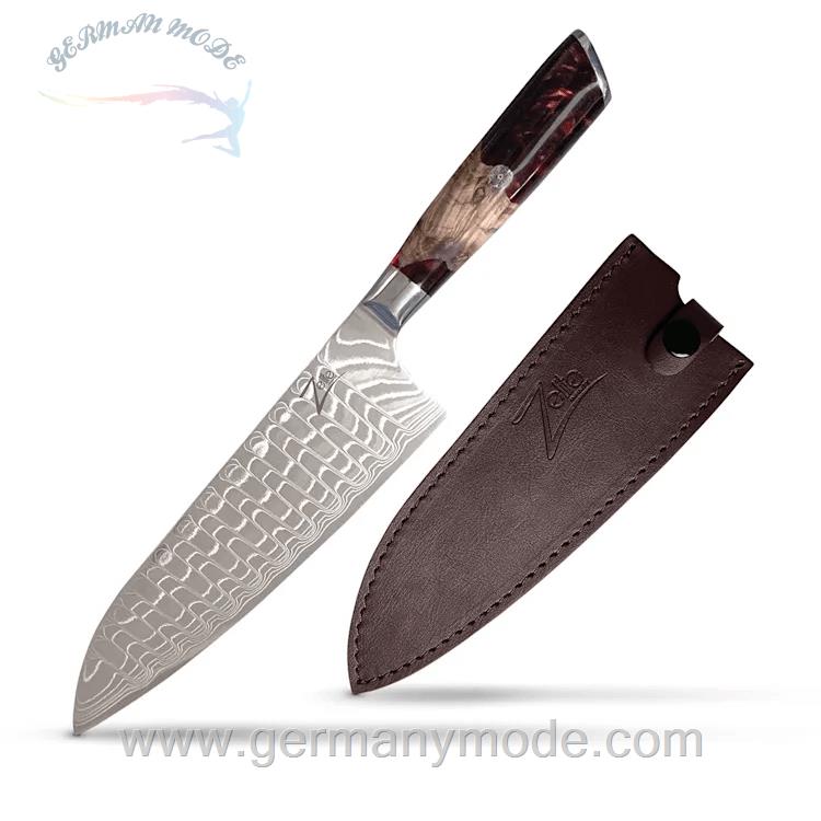 چاقو آشپزخانه 33.8 سانتیمتری زلیت آلمان Zelite Infinity by Klarstein Infinity Wave 8 Kochmesser Messer Braun