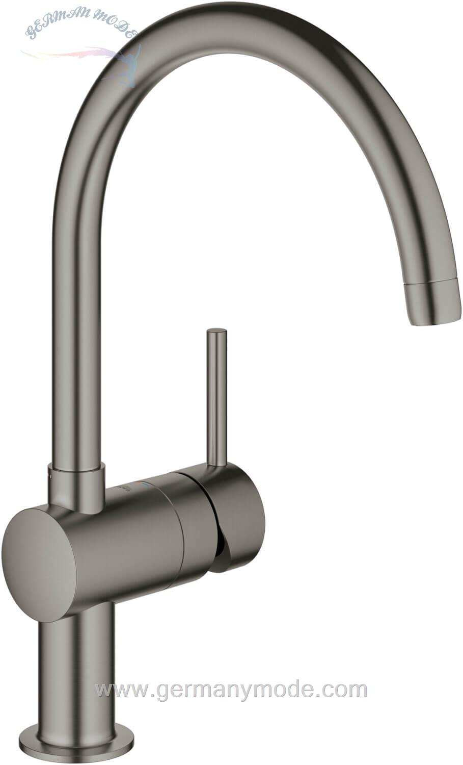 شیر مخلوط ظرفشویی گروهه آلمان GROHE Minta 32917 hard graphite gebürstet 32917AL0