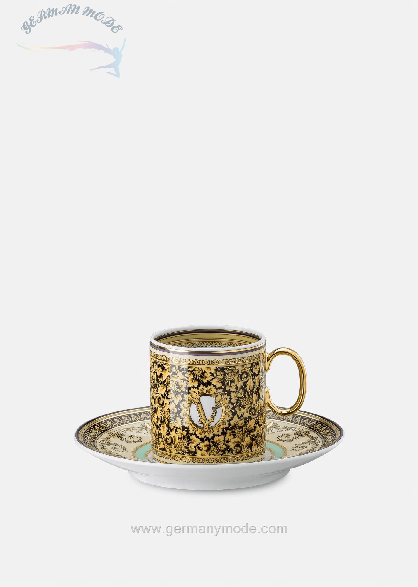 فنجان نعلبکی اسپرسو ورساچه ایتالیا VERSACE BAROCCO MOSAIC ESPRESSO SET