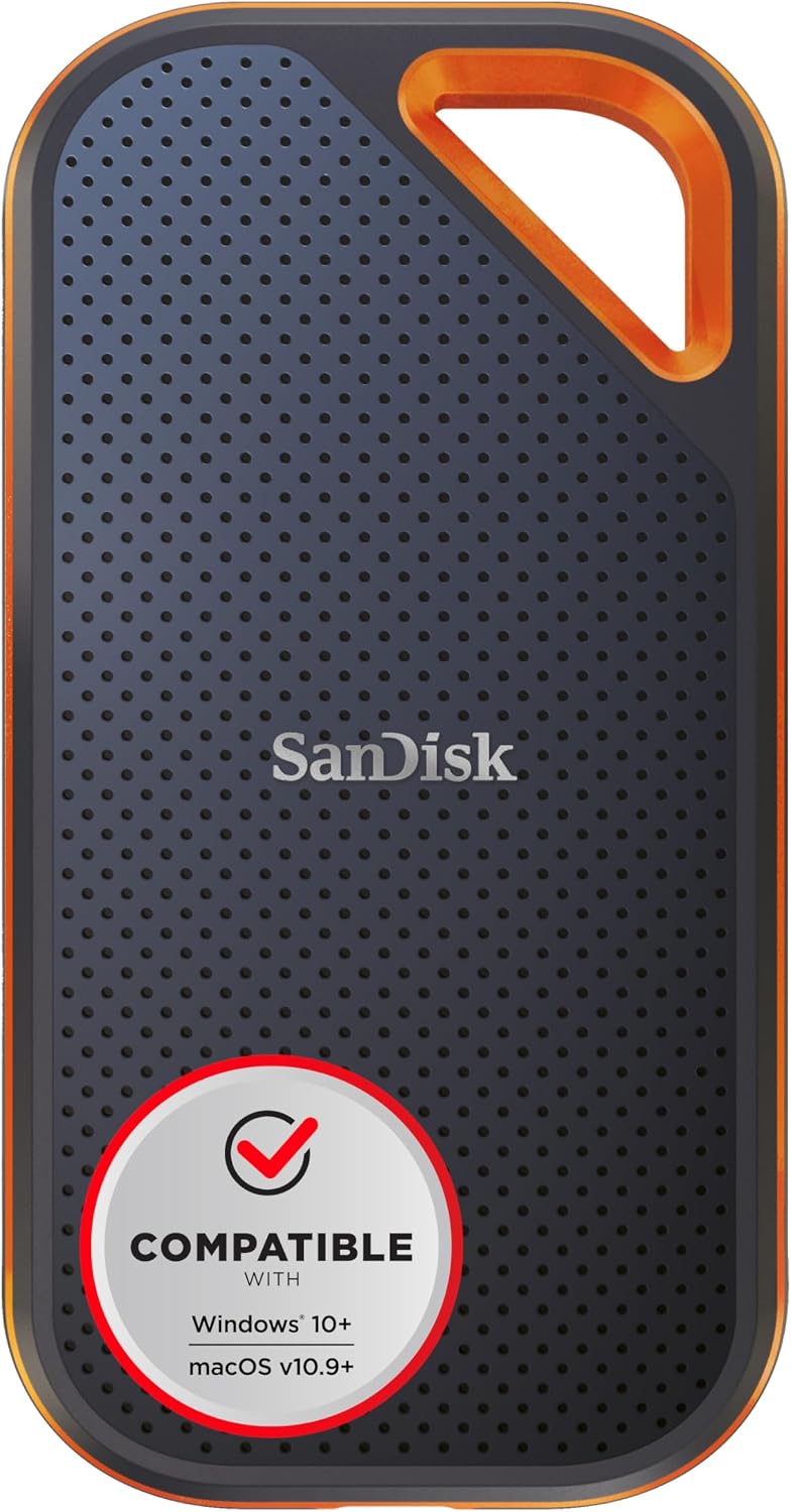 اس اس دی پرتابل SanDisk Extreme PRO ظرفیت ۴ ترابایت SanDisk Extreme PRO Portable SSD 4TB – سرعت 2000MB/s با حفاظت IP65، مناسب برای انتقال داده سریع