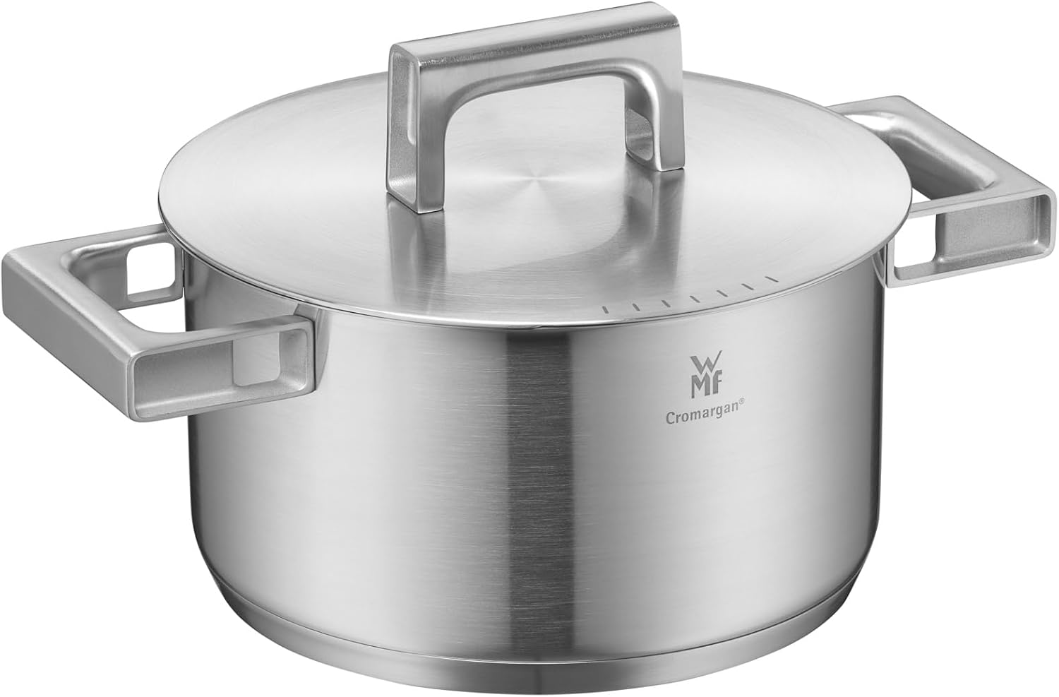 قابلمه تکی استیل 20 سانت وی ام اف آلمان با درب WMF Ultimate Cool Kochtopf groß 20 cm درب استیل 3.4 لیتر