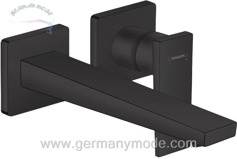 شیر مخلوط روشویی توکار هانس گروهه آلمان Hansgrohe Einhebel Waschtischmischer Unterputz mit Hebelgriff und Auslauf 22 5cm mattschwarz 32526670