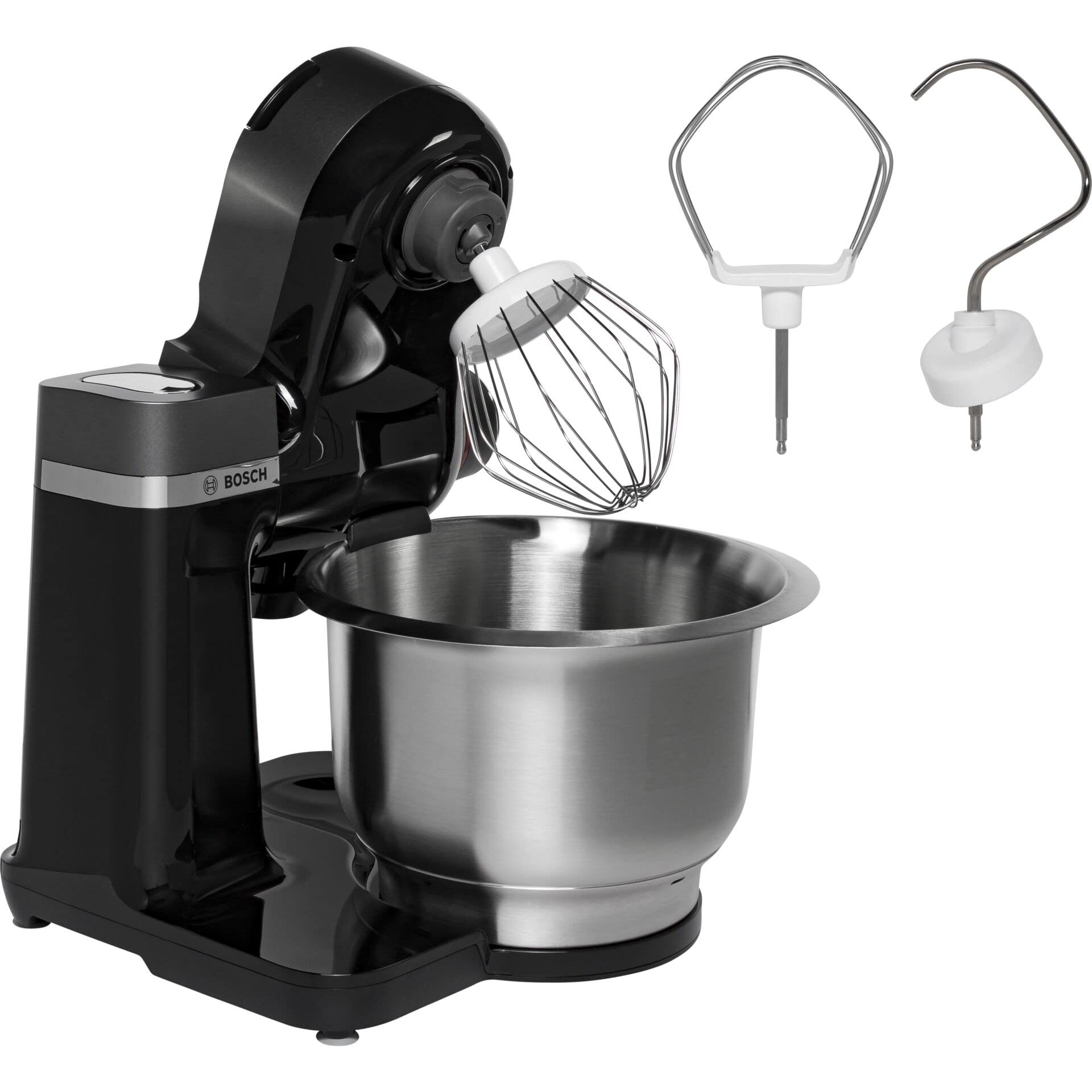 خرید از آمازون - Bosch électromenager MUMS2VM00، غذاساز سری 2-900 وات، 7 سطح سرعت + توربو، ست پخت، کاسه استیل 3.8 لیتری مشکی