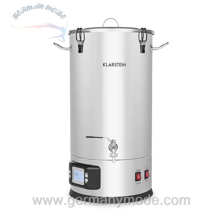 دستگاه تقطیر گلاب گیر عرق گیر 25 لیتری کلارشتاین آلمان Klarstein Maischfest Maischekessel Silber 25
