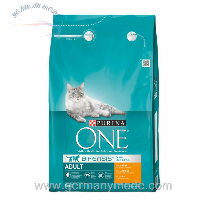 غذا خشک گربه بزرگسالان پورینا آلمان Purina ONE Adult Reich an Huhn - Vollkorn-Getreide 3kg