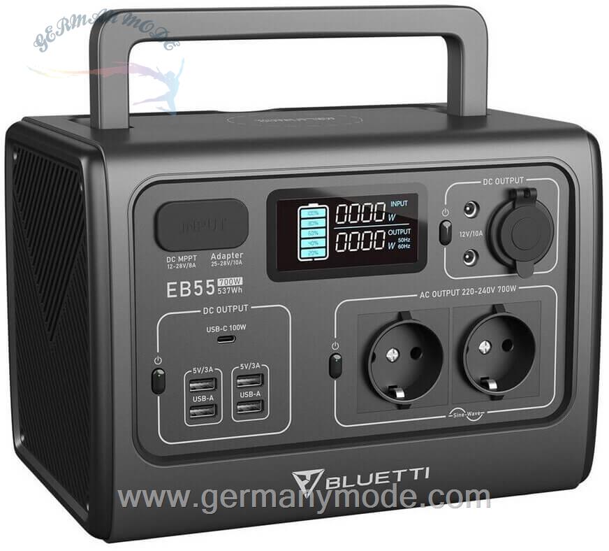 ژنراتور برق خورشیدی مسافرتی بلوتی Bluetti EB55 Power Station 700W