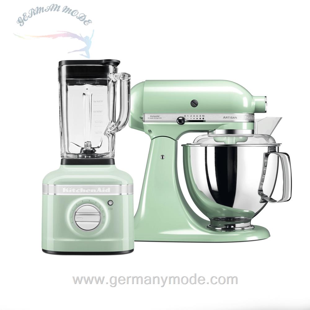 ست غذا ساز مخلوط کن کیچن اید آمریکا KitchenAid ARTISAN MIX BLEND SETS (MIT 5KSM175 KÜCHENMASCHINE/ K400 STANDMIXER)-Pistazie