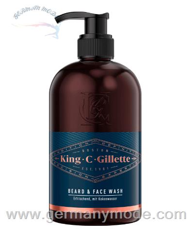 شستشو صورت و ریش 350 میل آقایان ژیلت آمریکا Gillette King C. Gillette Bartshampoo (350ml)