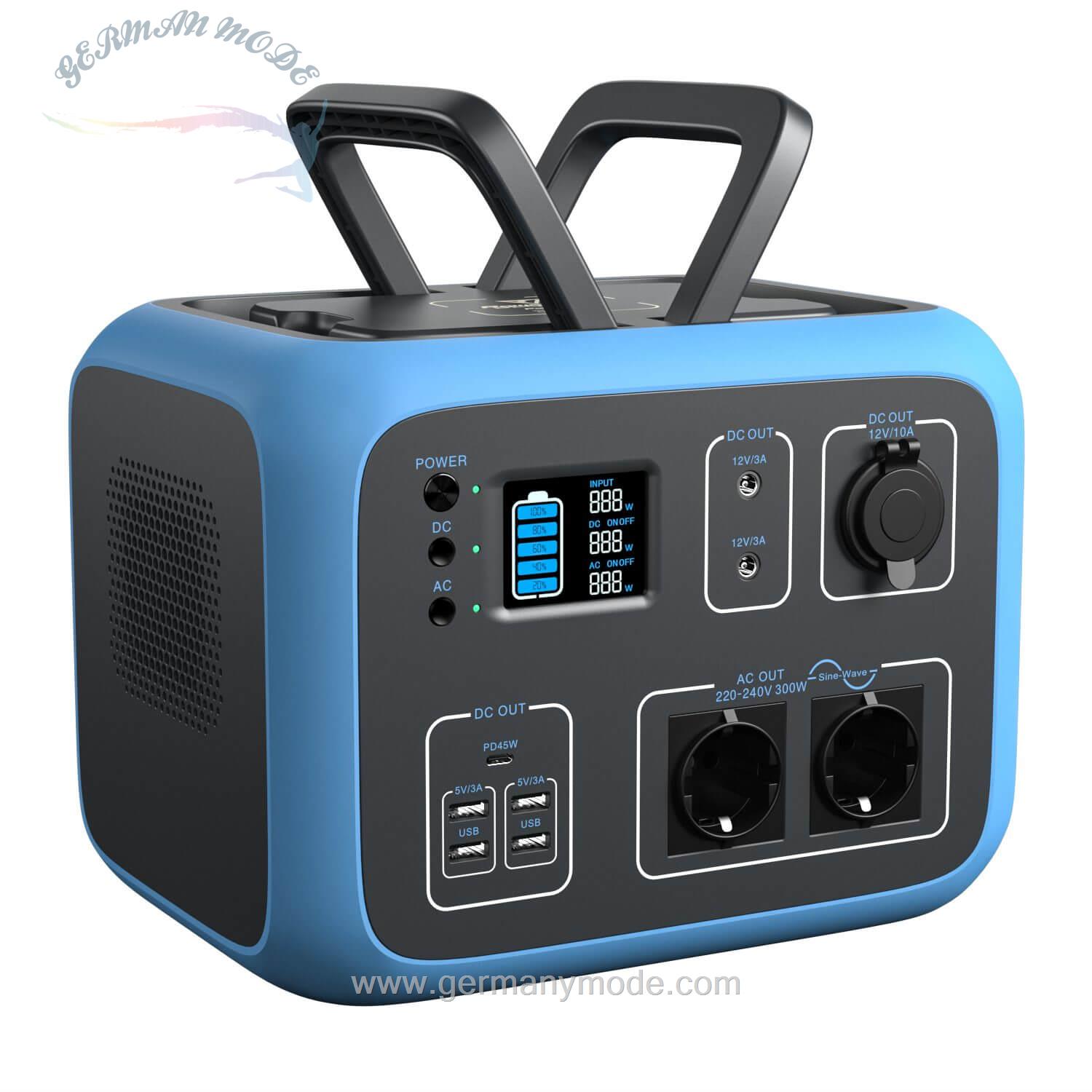 ژنراتور برق خورشیدی مسافرتی بلوتی BLUETTI Stromerzeuger -BLUETTI AC50S BLUE Tragbarer Solar Stromerzeuge