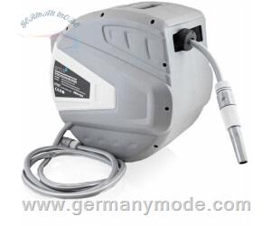 قرقره شیلنگ جمع کن دیواری و شیلنگ 30 متری بیتاکس BITUXX Gartenschlauchtrommel mit Aufrollautomatik 30m grau (MS-17757)