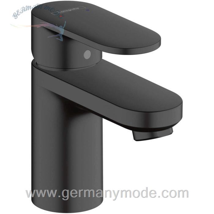 شیر مخلوط روشویی پایه کوتاه هانس گروهه آلمان Hansgrohe Vernis Blend 70 mit Ablaufgarnitur schwarz matt 71550670