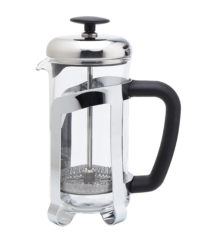 قهوه ساز فرنچ پرس VIA CREMA FRENCH PRESS 800/1000ml شیشه/استیل ضد زنگ (شیشه، 1000ML / 34OZ)