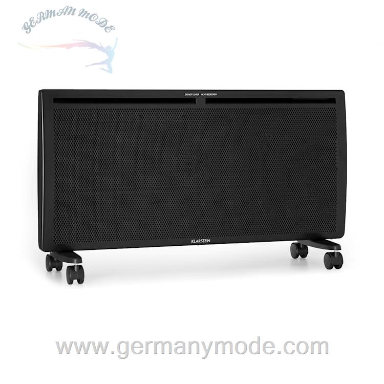 بخاری برقی همرفتی و مادون قرمز کلارشتاین آلمان Klarstein Hot Spot Slimcurve Double Wave 2-in-1 Heizgerät Infrarot-Heizung, Konvektorheizung Schwarz 2000