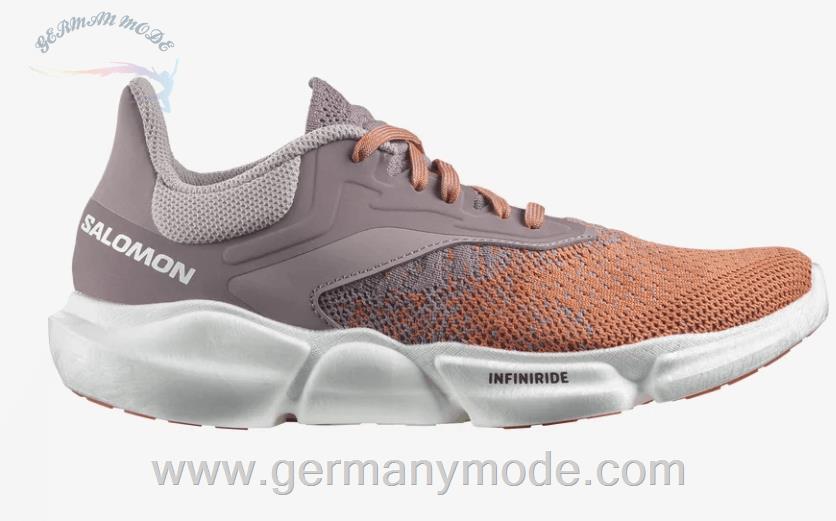 کتانی ورزشی زنانه سالامون فرانسه SALOMON PREDICT SOC 3 Laufschuhe Damen Quail Sun Baked White