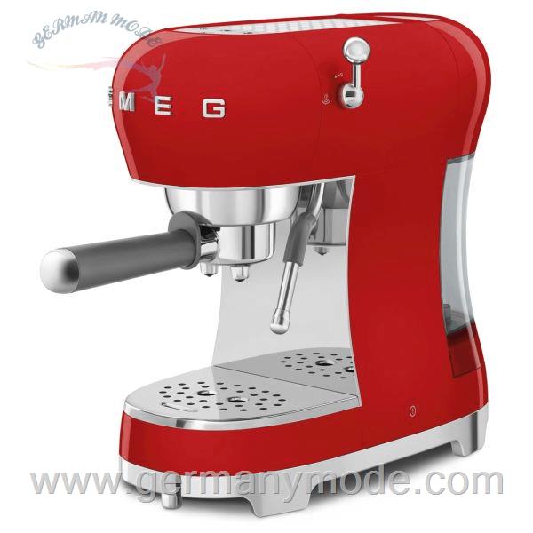 اسپرسو ساز پرتافیلتر دهه 50 اسمگ ایتالیا Smeg ECF02RDEU Espressomaschine mit Siebträger im 50er Jahre Retro Design