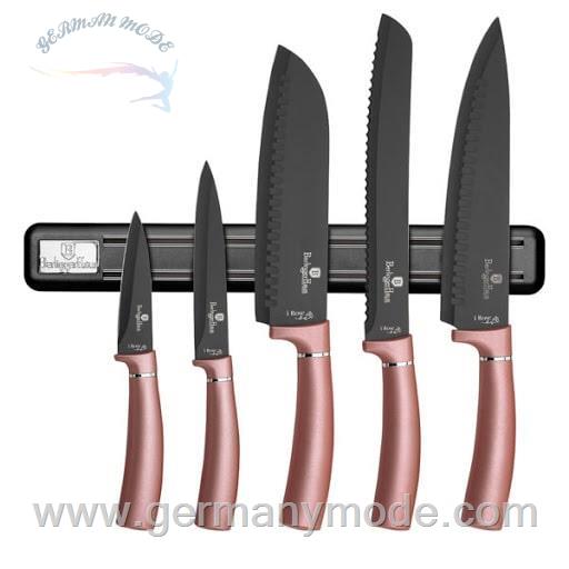 ست چاقو آشپزخانه 6 پارچه برلینگر هاوس مجارستان BERLINGER HAUS 6-PIECE KNIFE SET BH/2538 I-ROSE COLLECTION