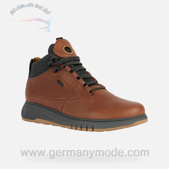 نیم بوت ضد آب مردانه جی اوکس ایتالیا GEOX WASSERDICHTE SCHUHE Aerantis 4x4 Abx Herr Dunkles Cognac