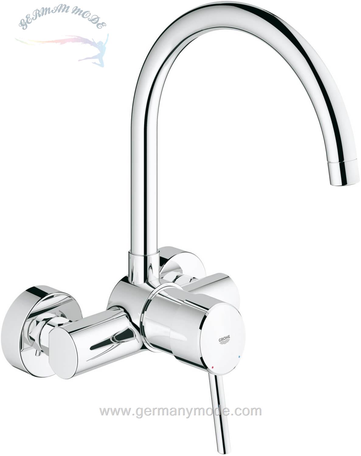 شیر مخلوط ظرفشویی دیواری گروهه آلمان GROHE Concetto Festauslauf Chrom Hochdruck 32667001