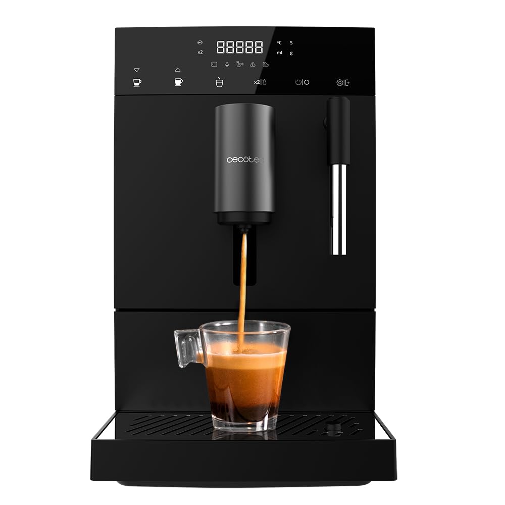 اسپرسو ساز فوق اتوماتیک سکوتک اسپانیا Cecotec Cumbia Cremmaet Compact Steam، 1350 وات، 19 بار، ترموبلاک، 5 سطح آسیاب
