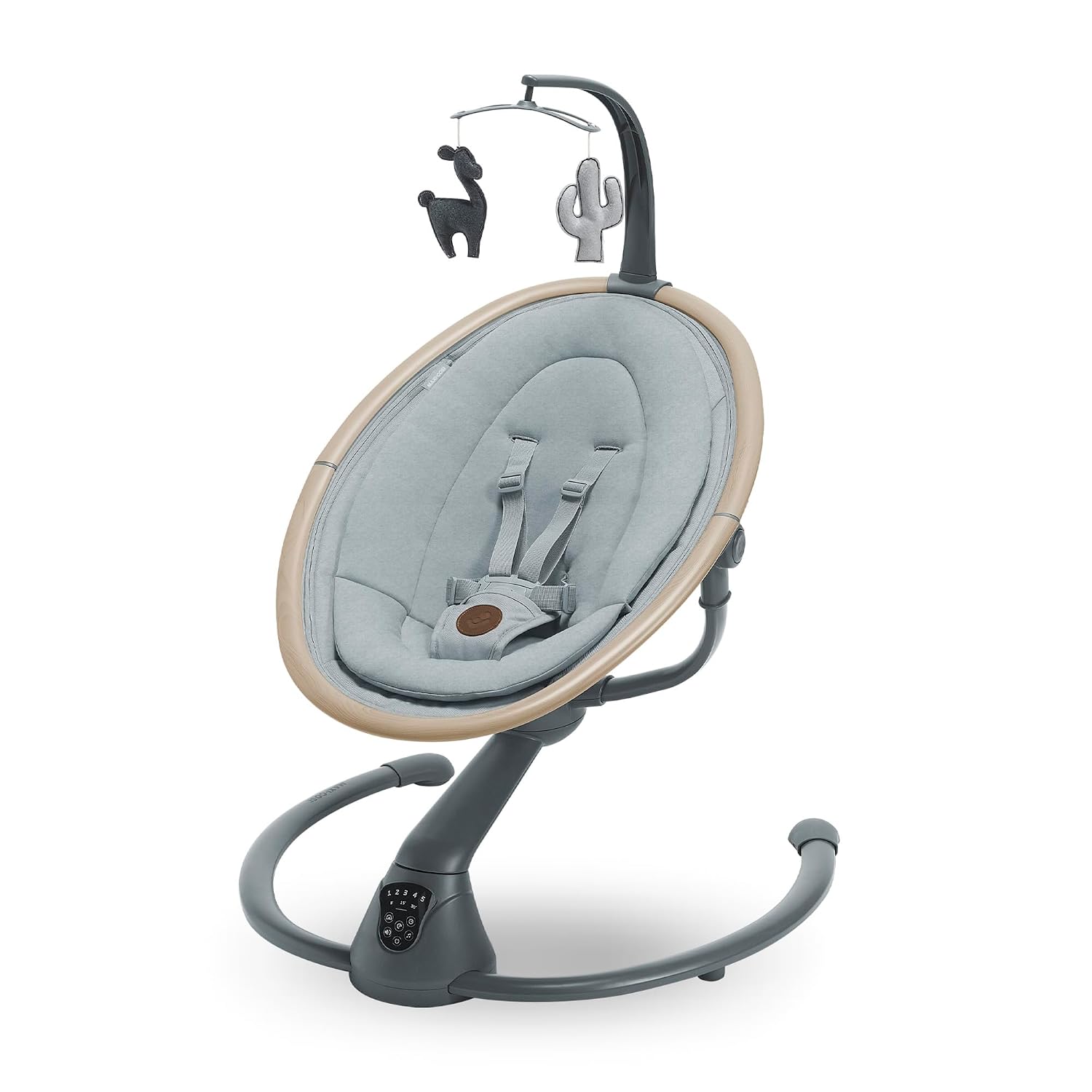 نی نی لای لای و تاپ برقی ماکسی کوزی آلمان ماه Maxi-Cosi Cassia، 0-6 ،حداکثر. 9 کیلوگرم، تاب کودک برقی، 12 ملودی، چرخش صندلی 360 درجه، تشخیص حرکت خودکار
