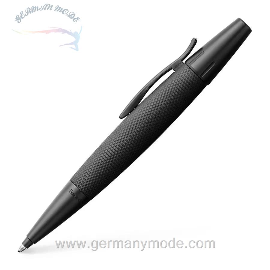 خودکار مشکی فابرکاستل آلمان FABER CASTELL e-motion Pure Black Drehkugelschreiber B schwarz