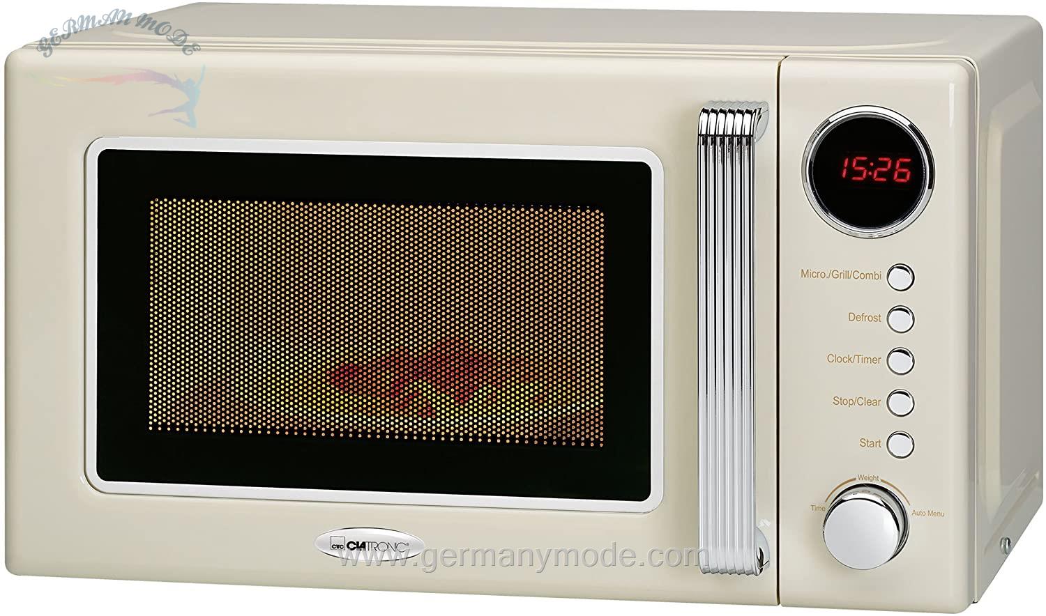 مینی فر کلترونیک آلمان Clatronic MWG 790 2in1 Mikrowelle Retro-Design -700 W- beige