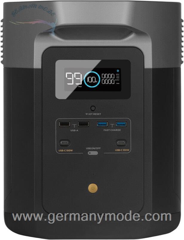 ژنراتور برق خورشیدی قابل حمل ایکوفلا EcoFlow Delta Max 2000 ohne Solarpanel