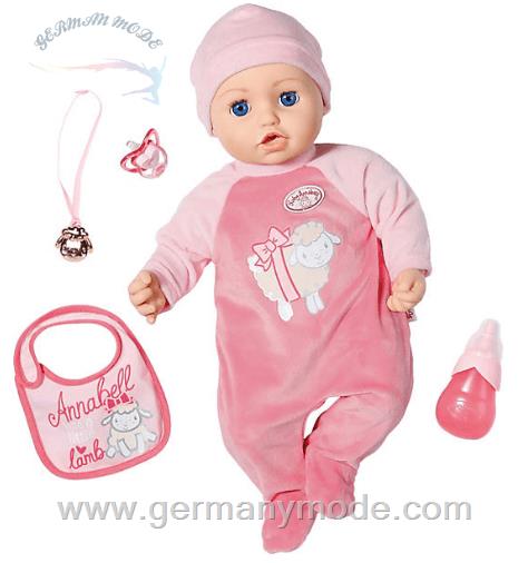 عروسک خندان و قلقلکی Zapf Creation Baby Annabell® 702475 Puppe Annabell 43 cm in Geschenkverpackung