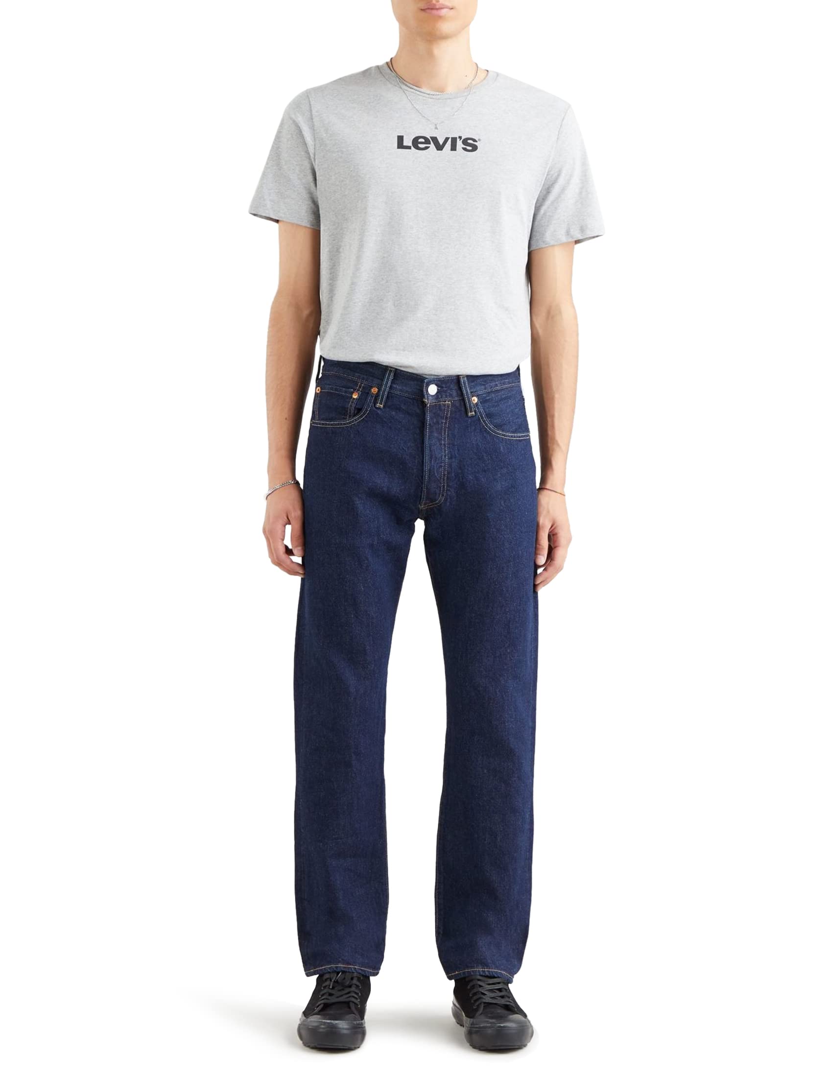 خرید از آمازون - Levis Mens 501 Original Fit Jeans 32W / 30L One Wash